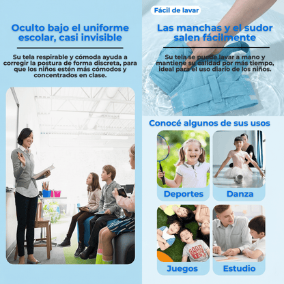 Corrector De Postura Niños PostureMAX