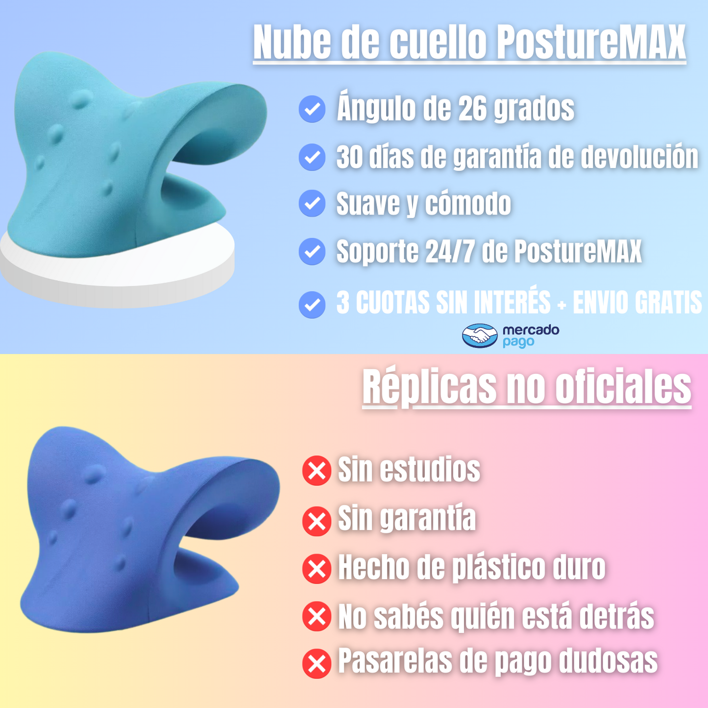 Corrector de dolor y postura cuello, espalda y hombros Neckmax